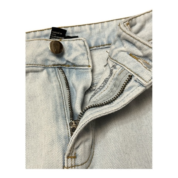 Forever 21 Mini Jean Skirt Distressed, medium - Picture 3 of 5